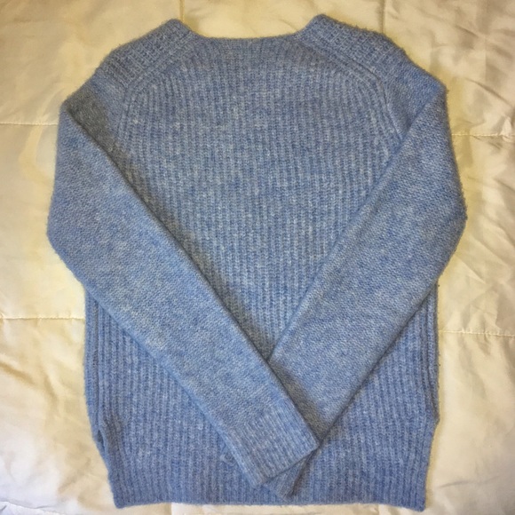 Rag and Bone Extra Fine Wool Sweater w/ Suede - Picture 2 of 7
